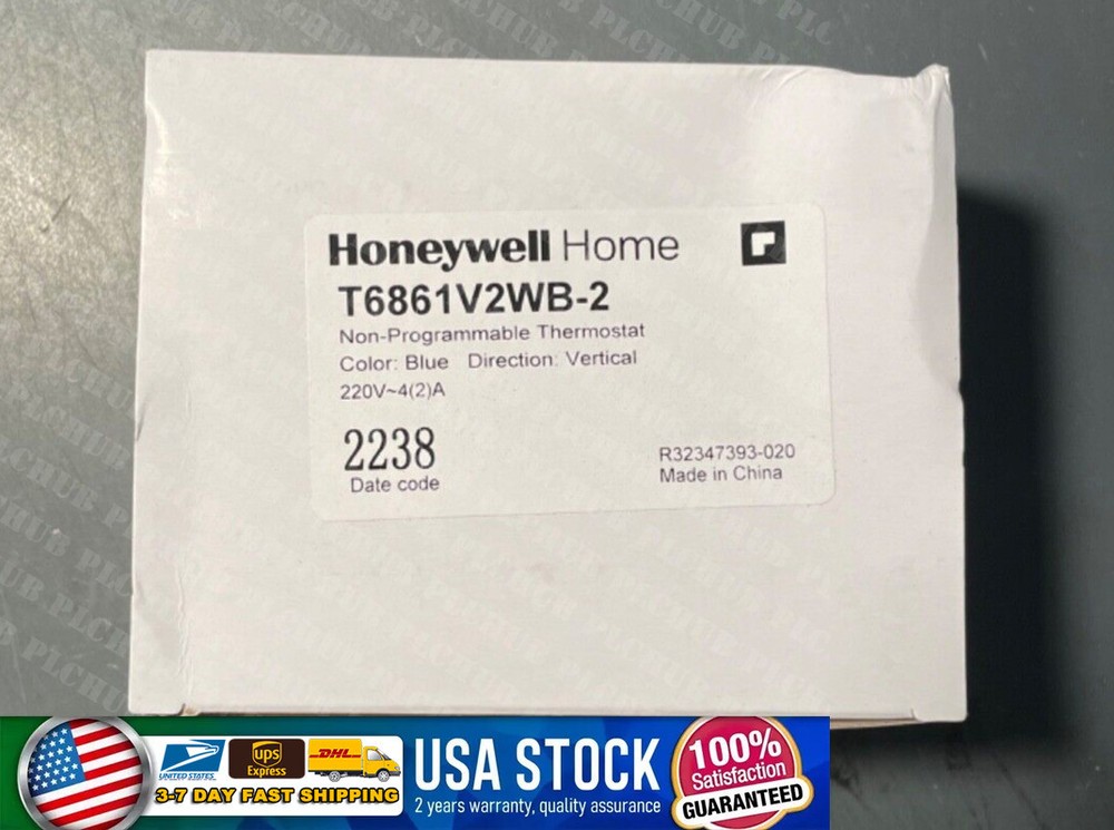 HONEYWELL HOME RESIDEO T6861V2WB NON PROGRAMMABLE THERMOSTAT BLUE VERTICAL NEW