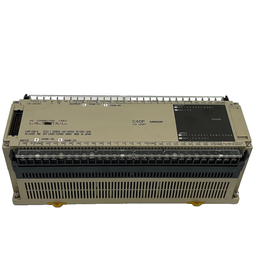 Used - Omron C40P-EDR-A     Programable Controller  I/O Module   40 PT  In 24VDC