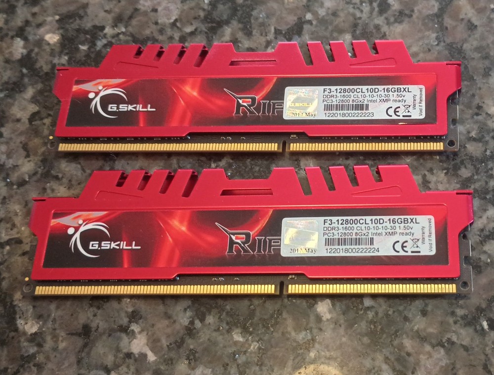 G.SKILL Ripjaws X Series F3-12800CL10D-16GBXL16GB (2 x 8GB) Desktop Memory