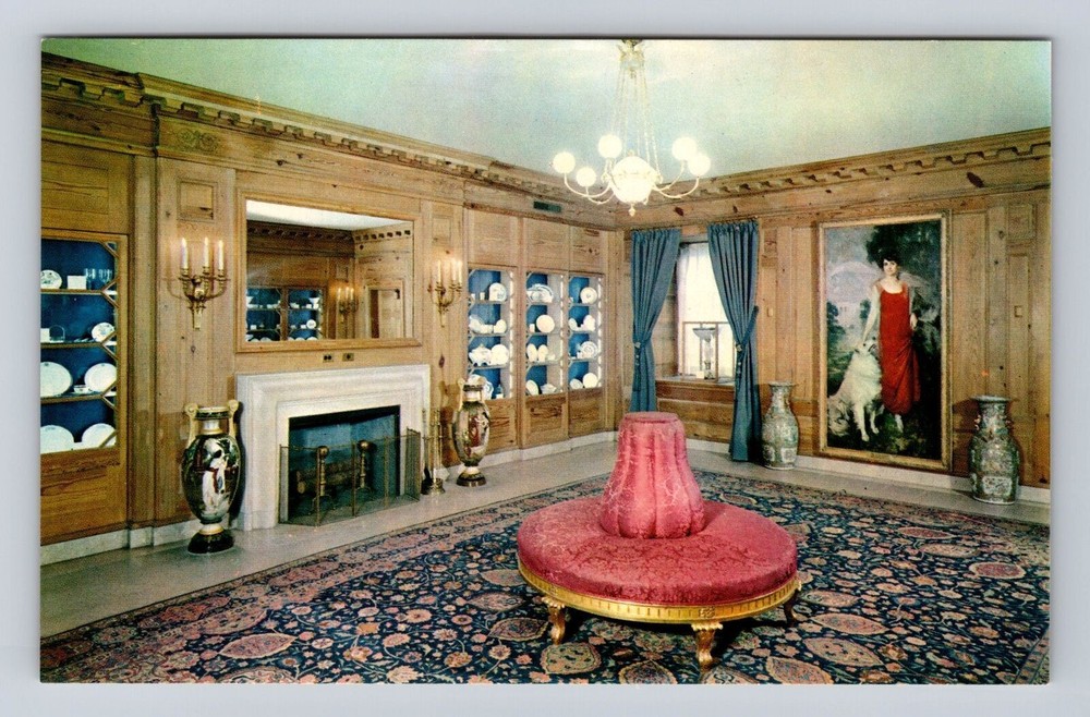 Washington DC- The White House, China Room, Antique, Vintage Souvenir Postcard