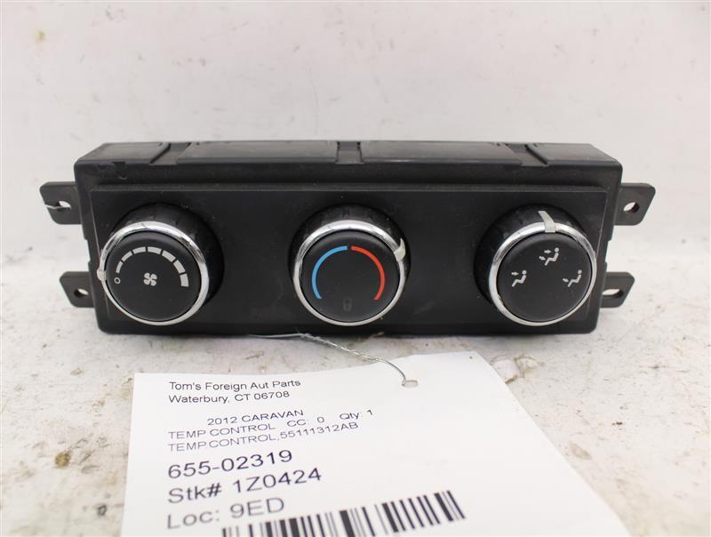 Used A/C Selector Switch fits: 2012 Dodge Caravan AC front dash mounted manual c