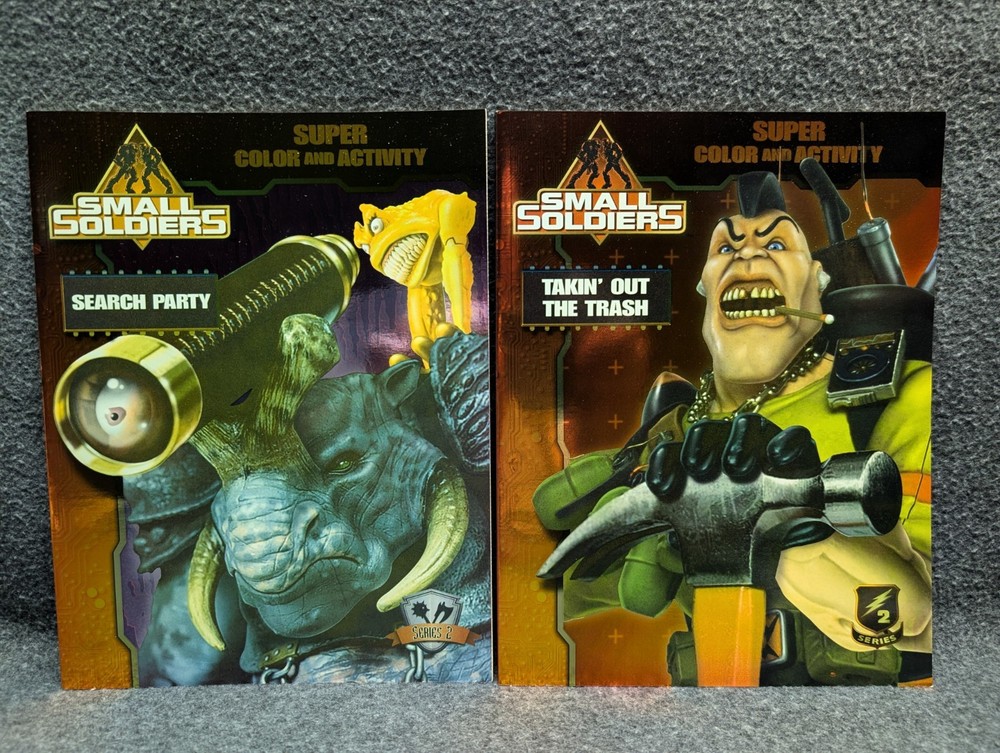 1998 Small Soldiers Takin' Out the trash/Search Party Activity Coloring Book