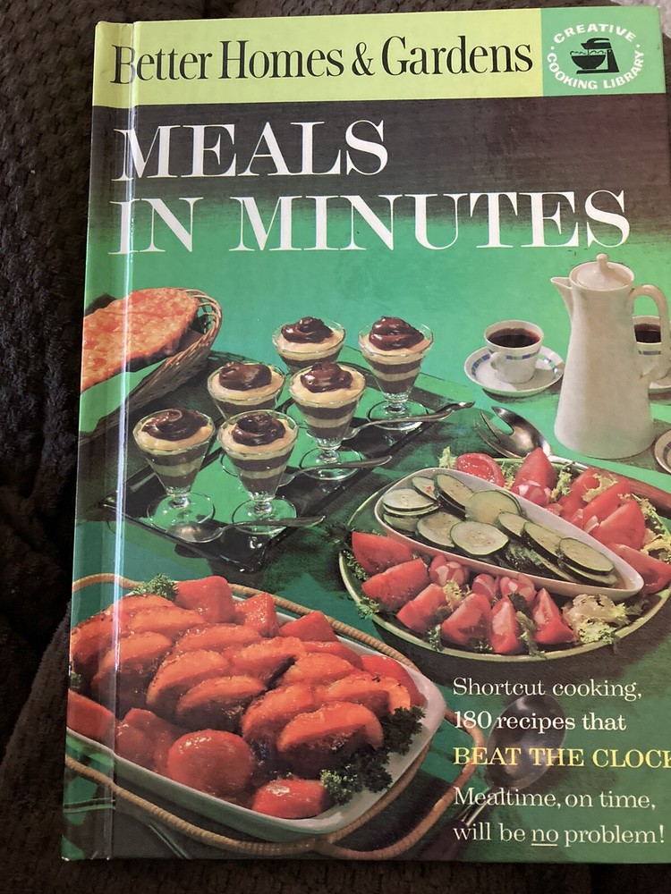 Fun Vintage 1963 Better Homes and Gardens Meals In Minutes Cook Book Recipes