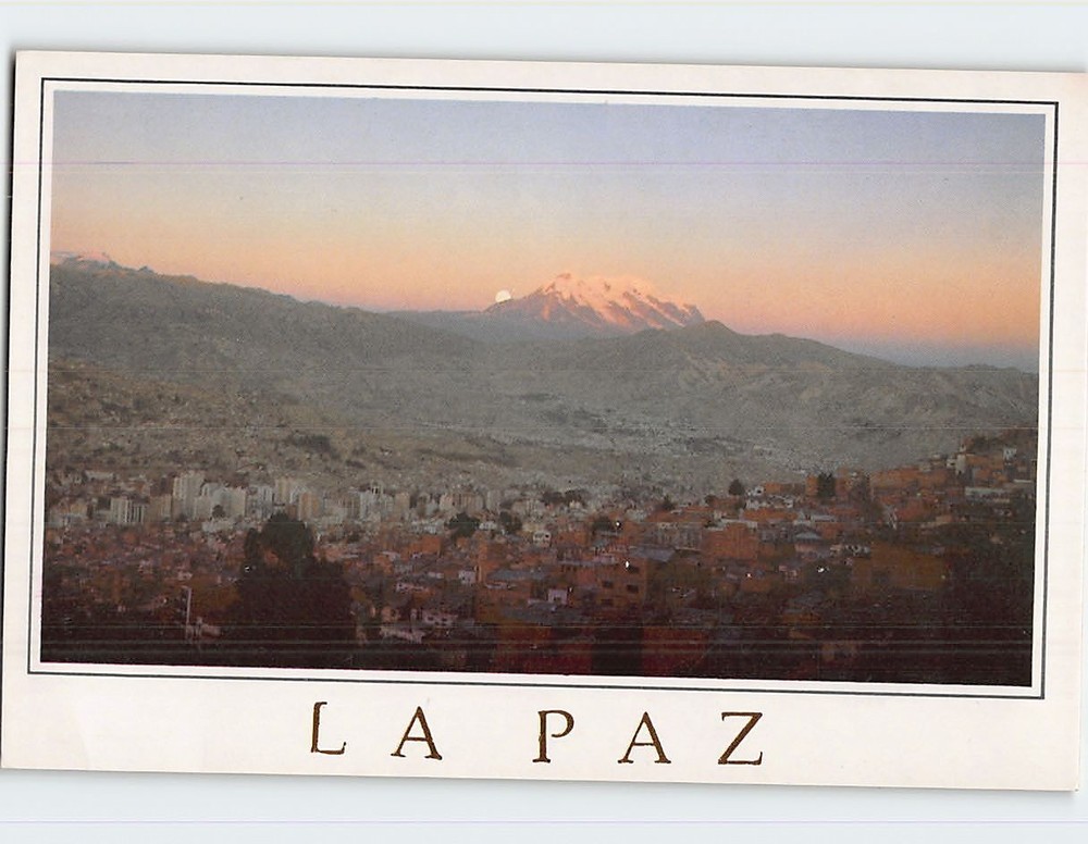 Postcard Panoramic View La Paz Bolivia