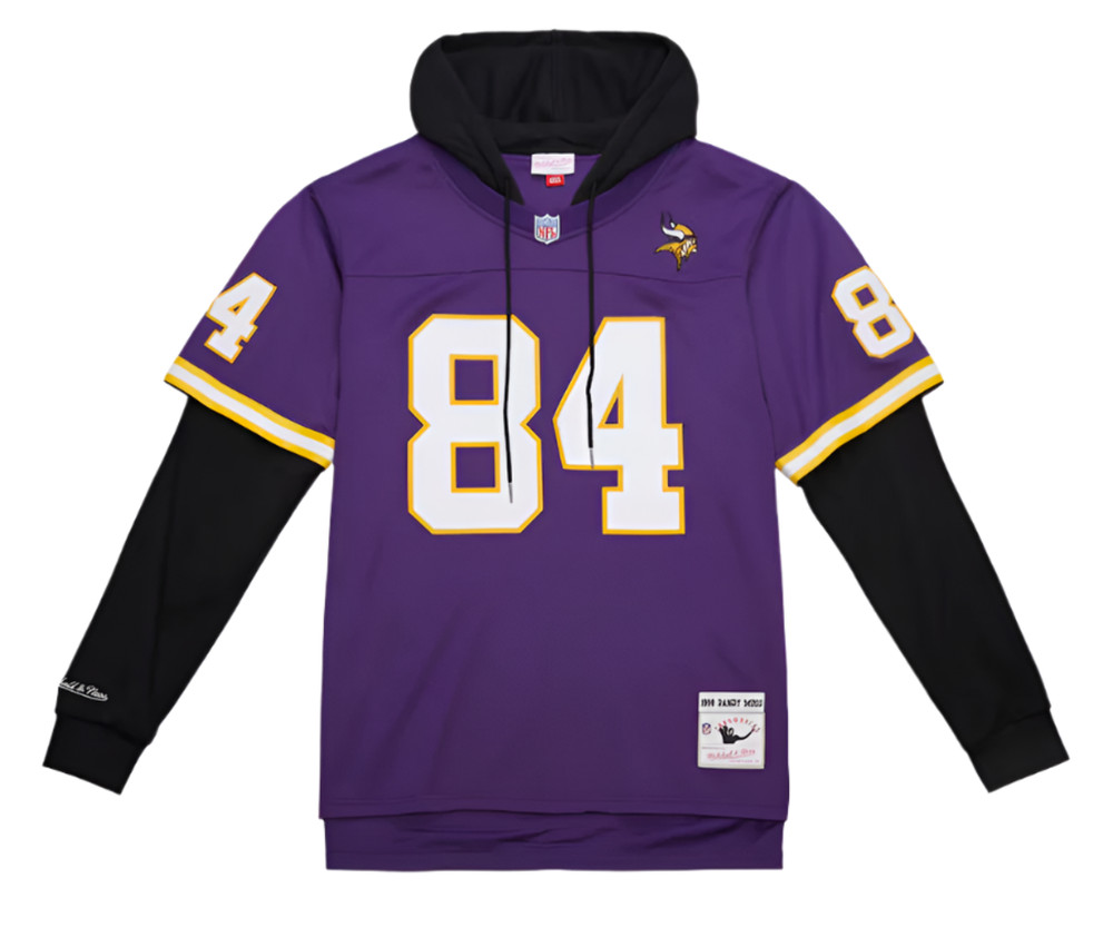 Mitchell & Ness Minnesota Vikings Legacy Jersey Pullover Hoodie-Randy Moss
