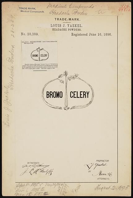 Photo:Louis J. Yaekel for Bromo Celery brand Headache Powders