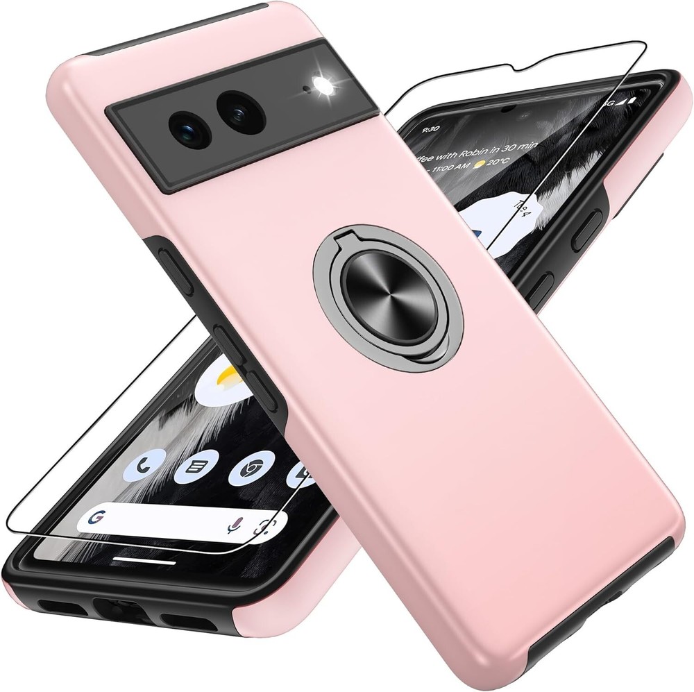 For Google Pixel 7 Case with Screen Protector & Magnetic Kickstand Shockproof