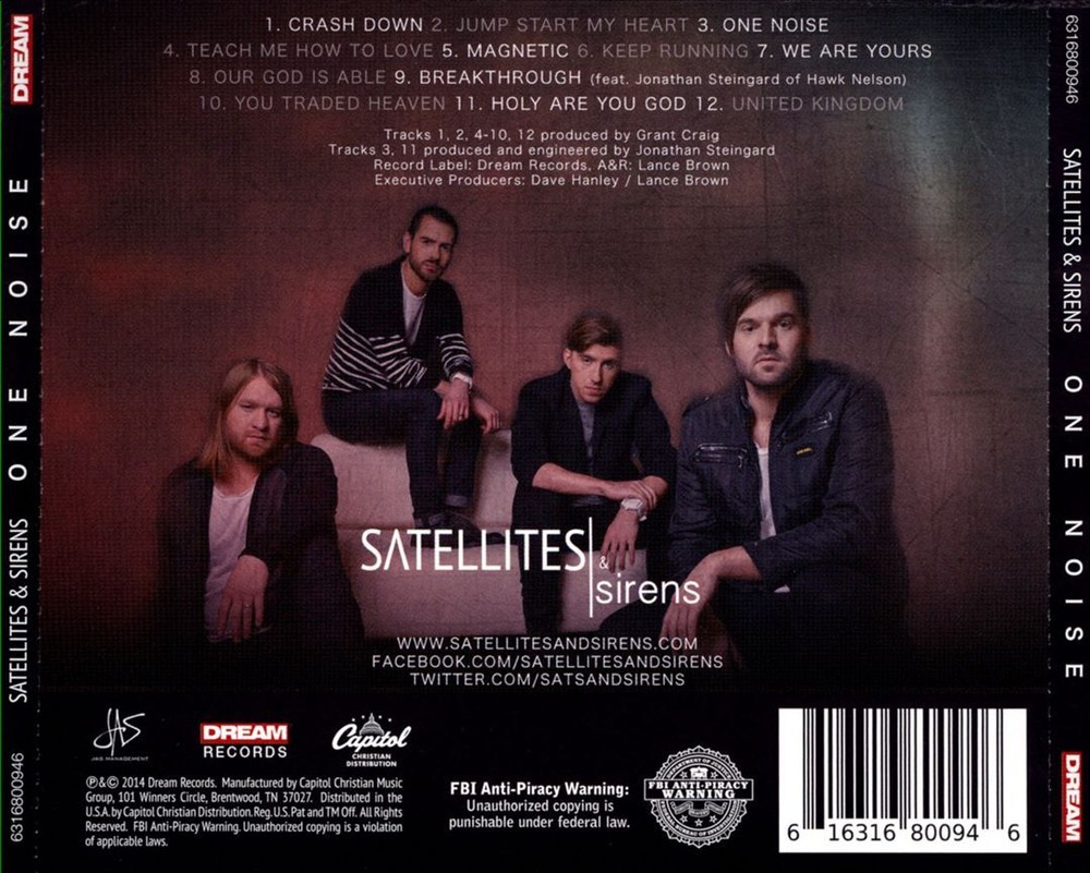 SATELLITES & SIRENS ONE NOISE NEW CD