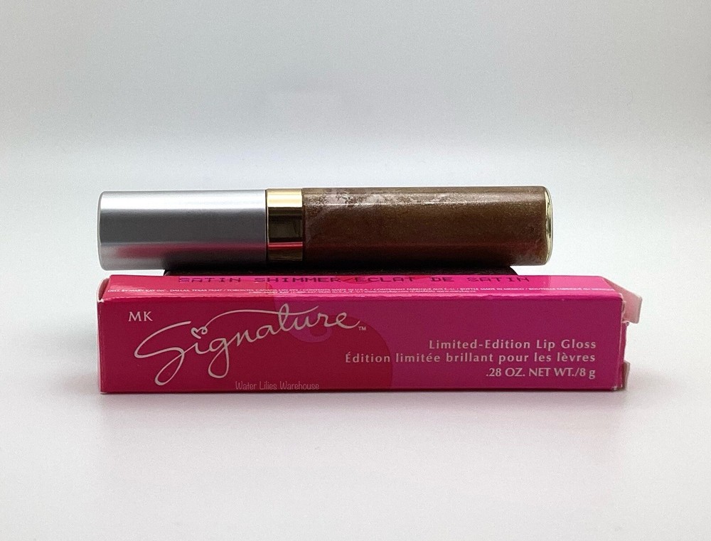 New In Box Mary Kay Signature Lip Gloss Pink Satin Shimmer Tube Free Ship!