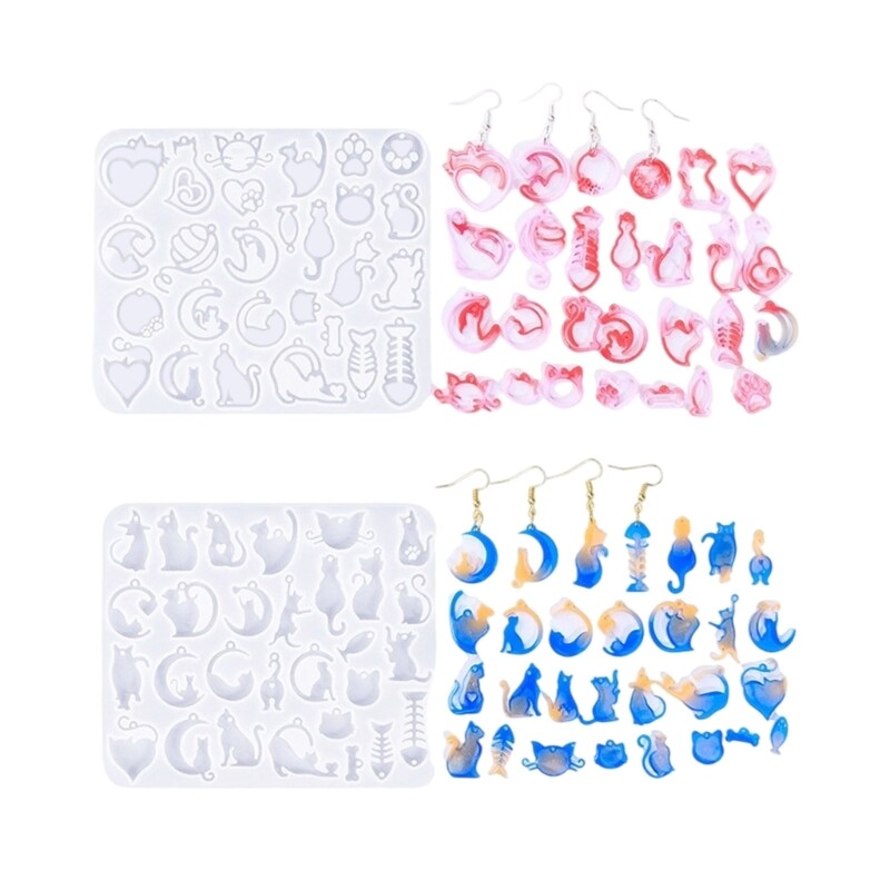 Resin Jewelry Silicone Mold for Earrings and Pendant Making