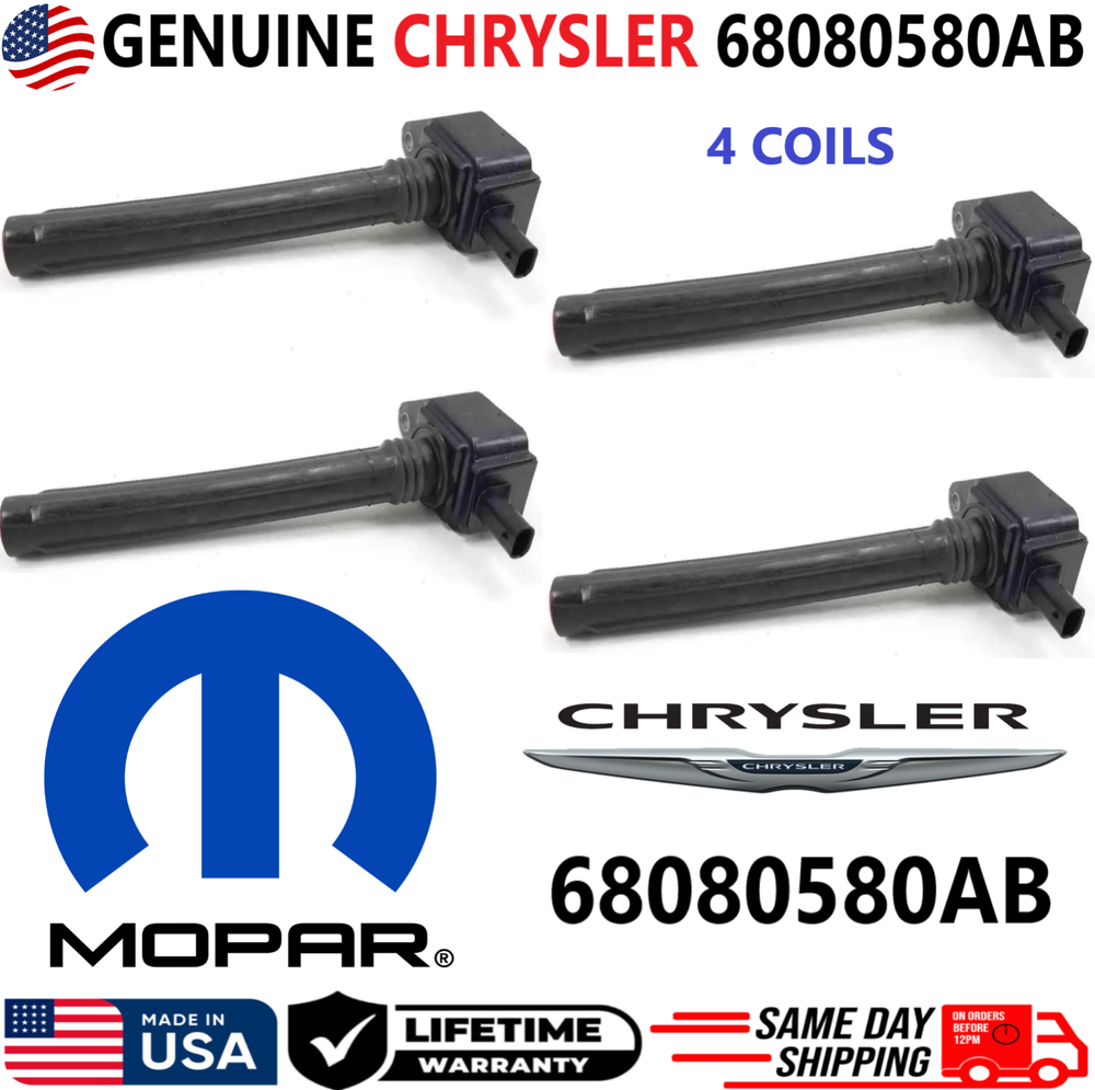 GENUINE MOPAR Ignition Coils For 2014-2018 Chrysler Dodge Fiat Jeep RAM 2.4L I4