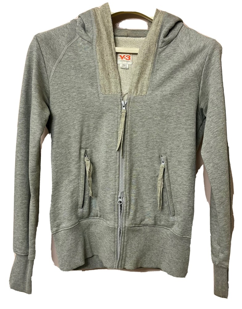 Y3 Zip Hoodie Grey S