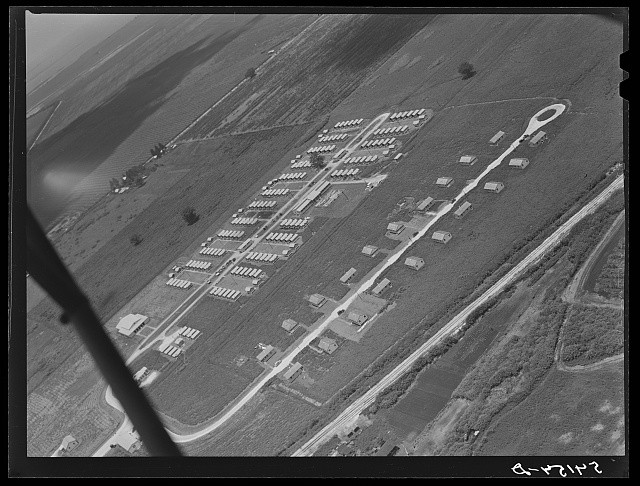 Photo:Belle Glade Florida Osceola Migratory Labor Camp Aerial 1940