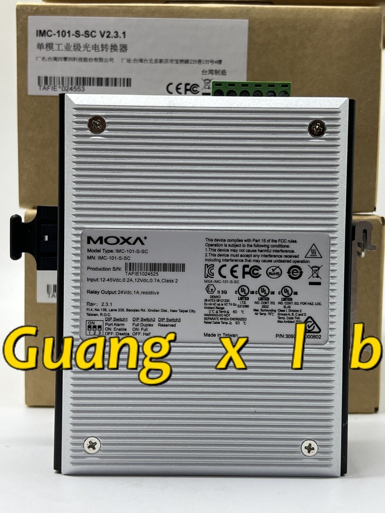 1Pcs  Moxa   Imc-101-S-Sc  Single-Mode Photoelectric Converter New In Box Dhl