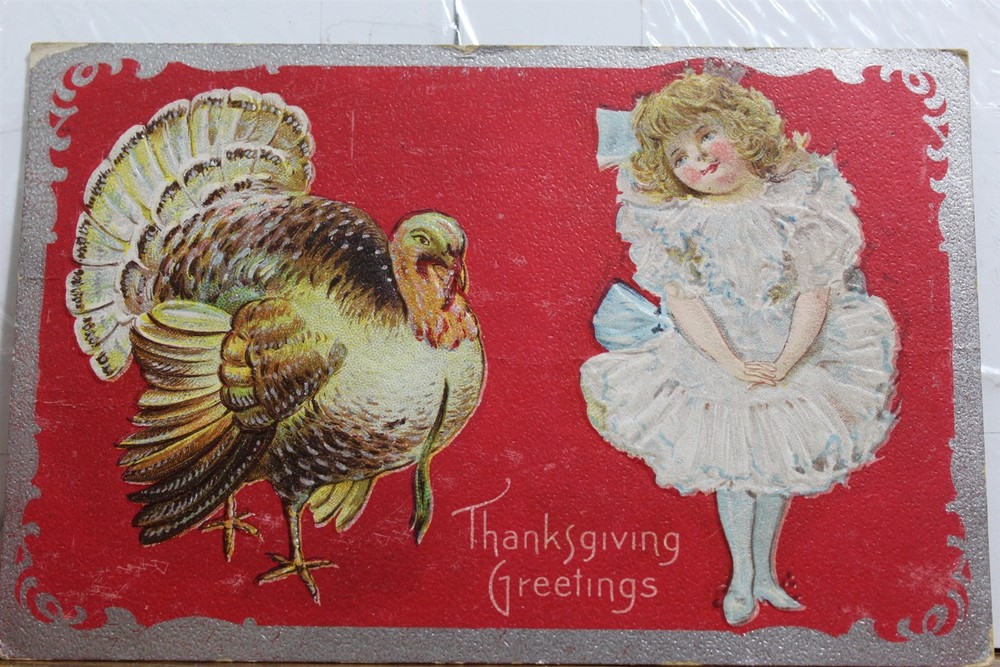 Thanksgiving Greetings Postcard Old Vintage Card View Standard Souvenir Postal