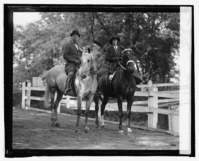 Brigadier General & Mrs. William Mitchell,9/24/24,Horseback Riding,1924