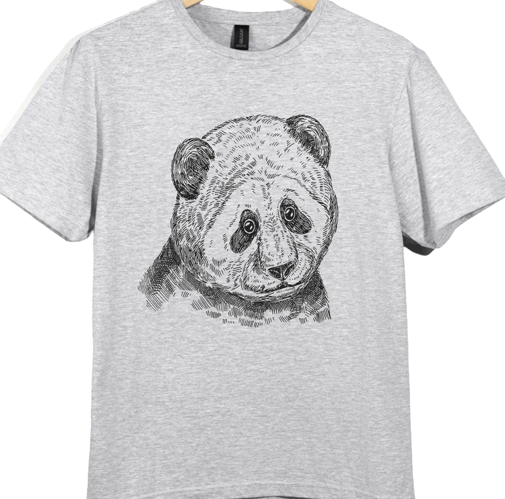 Panda T Shirt Cute Panda Bear Graphic Tee Cartoon Animal Lover Top