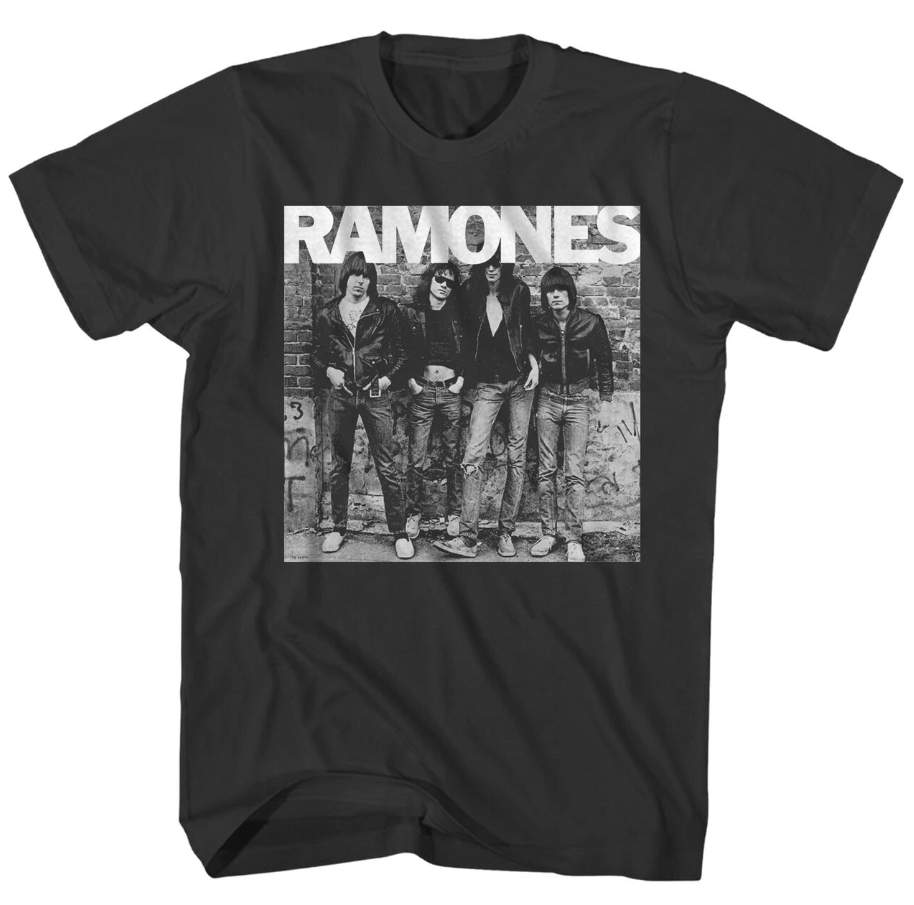 Ramones 1st Album Cover T-Shirt | Men’s Rock & Roll Music Classic Band Tee Black