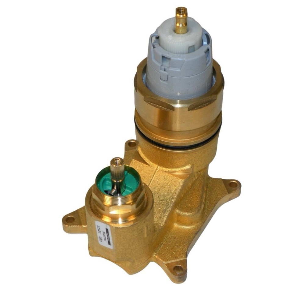 Hansgrohe 30248141 Thermostatic Mixing Valve Brass Plumbing Unit Open Box