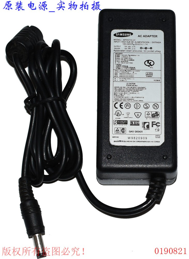 Genuine AC Adapter Charger Samsung AP042114-UV Power Supply 19V 2.1A Fit Laptop-image