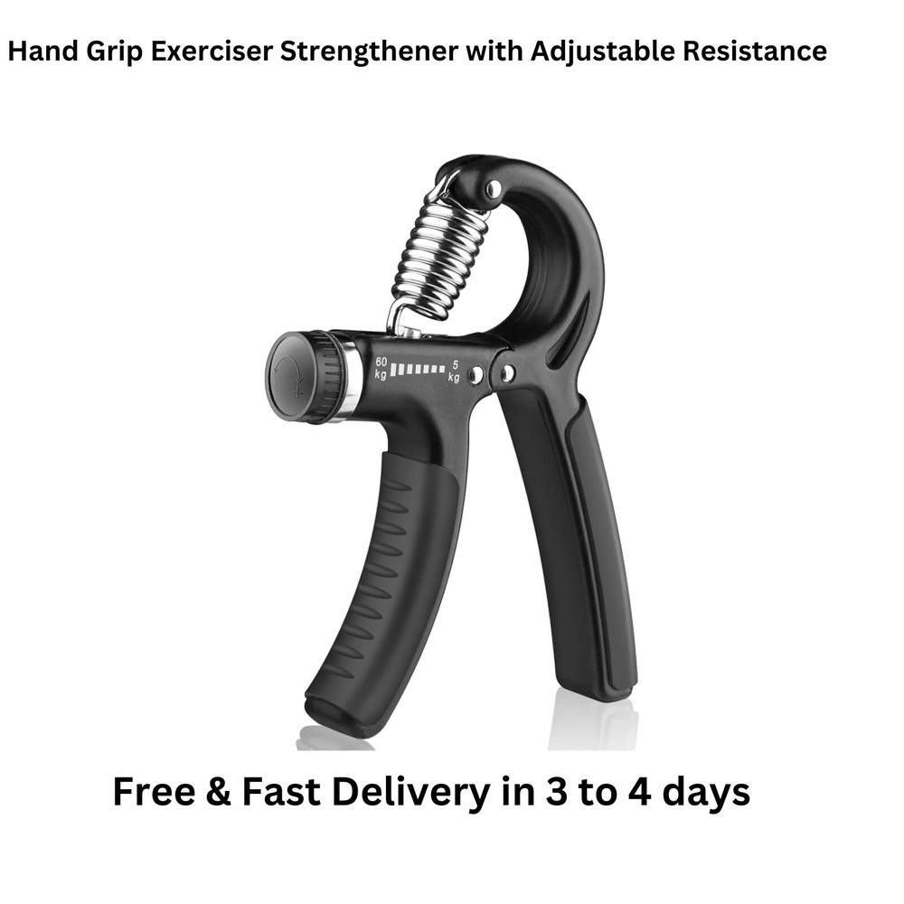 Hand Grip Strength Trainer, Adjustable Resistance 11-132 lbs, for Muscle Buildin