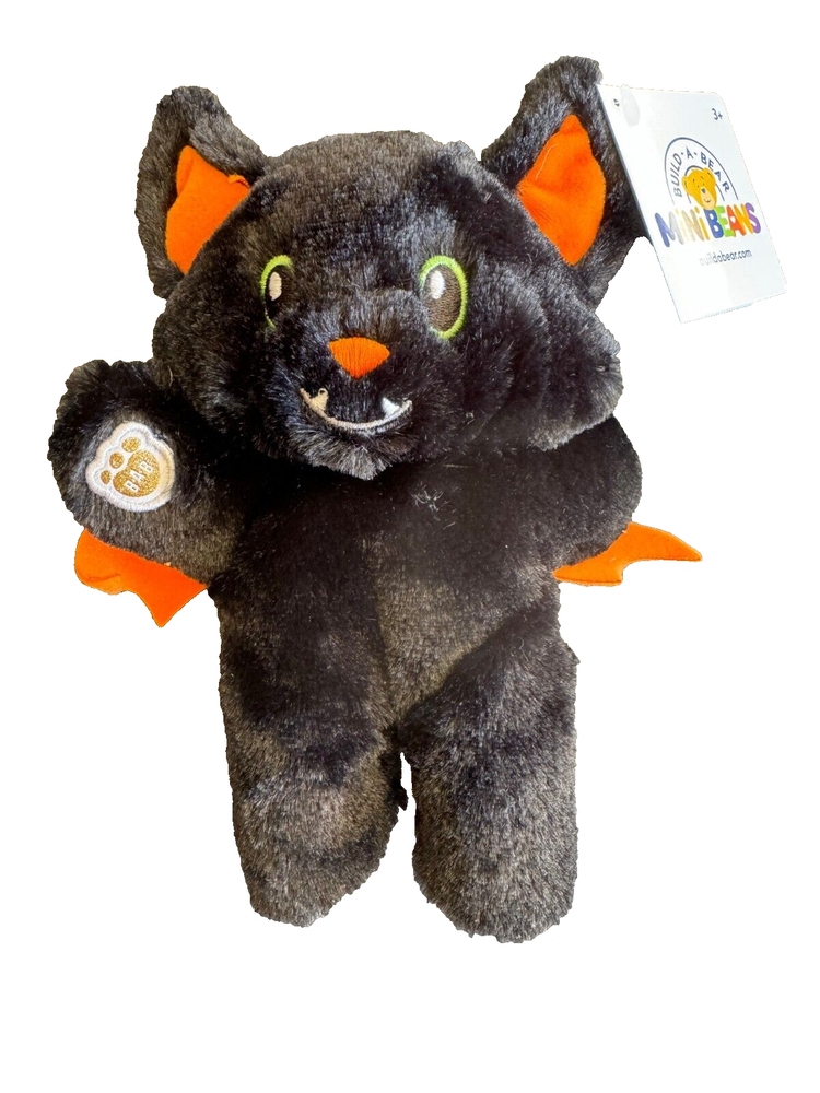 Mini Beans Fangtastic Bat Build A Bear NWT Limited Edition In Hand Plush Toy