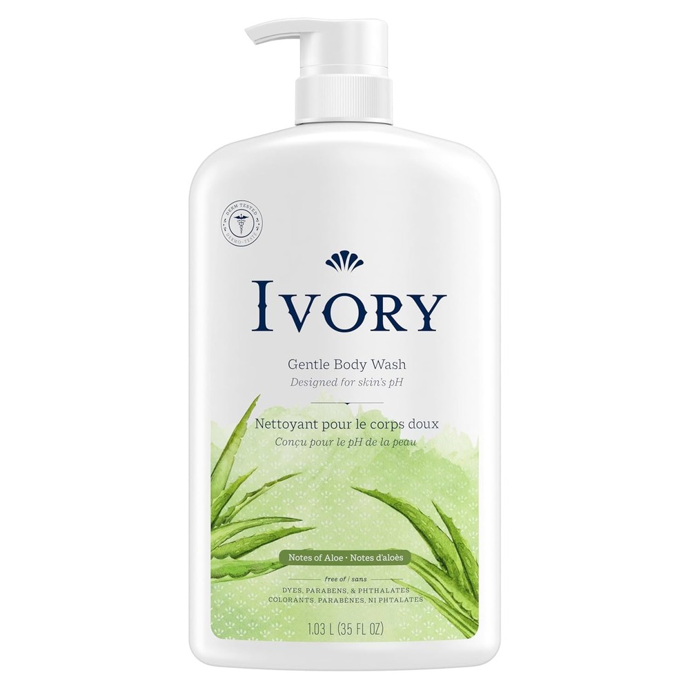Ivory Gentle Body Wash, Designed for the Whole Family, Free of Dyes Heavy 35 oz