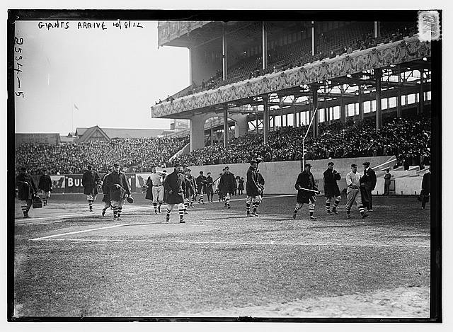 Photo:New York Giants Polo Grounds 1912 World Series Game 1 Walk On Field