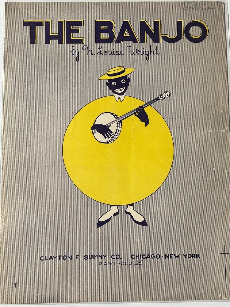 The Banjo Louise Wright Sheet Music Chicago New York Picker Rag