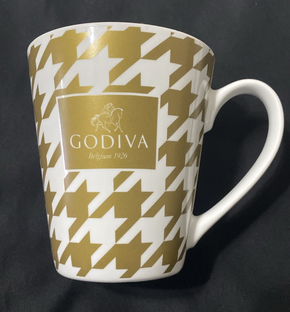2015 Godiva Belgium Gold & White Chocolate Coffee Tea Mug with Handle
