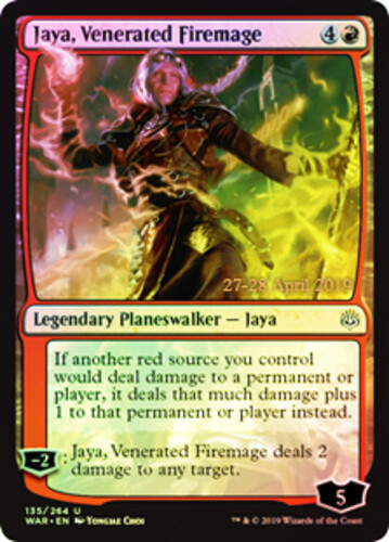 Pre-Release Promos - Jaya, Venerated Firemage - Foil - Prerelease Promo