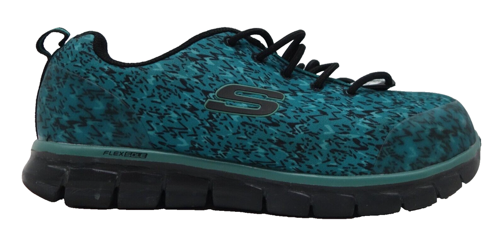 Skechers Womens Green Sure Track Composite Toe Work Shoes Size US 9.5 M EU 39.5