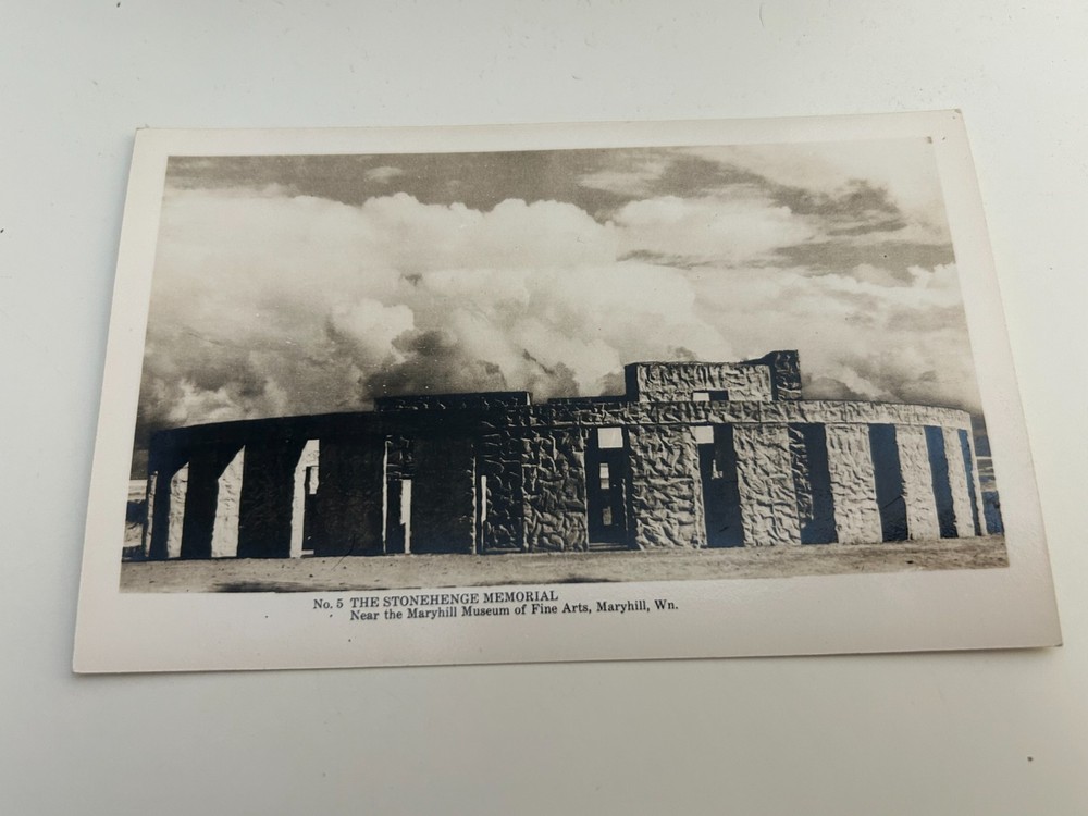 The Stonehenge Memorial near Maryhill Museum of Fine Arts Washington Postcard