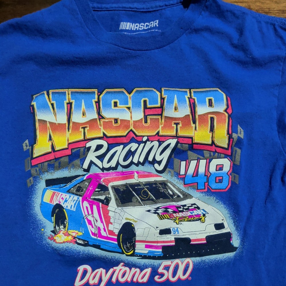 Nascar Racing '48 Daytona 500 Graphic T-Shirt Men’s Small Short Sleeve T Shirt