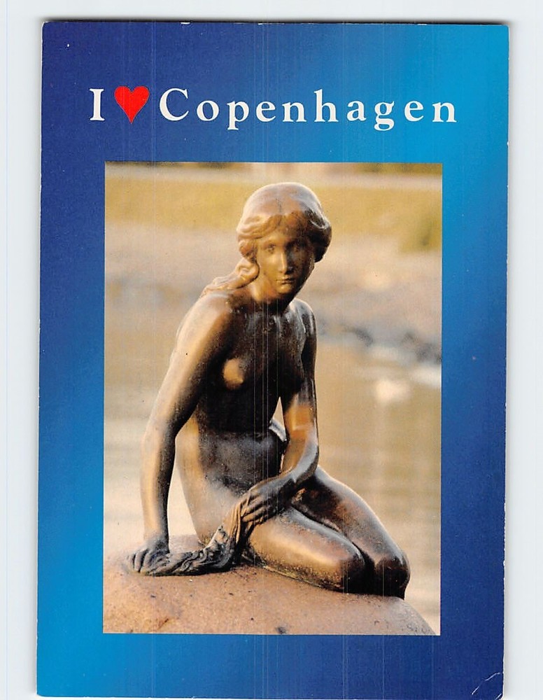 Postcard The Little Mermaid Copenhagen Denmark