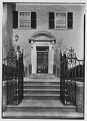 Silliman College Yale University New Haven Connecticut Masters house entrance