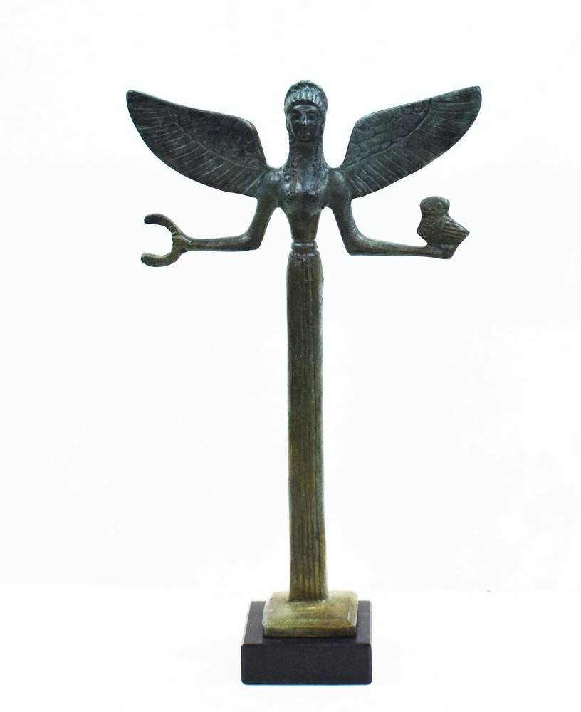 Nike Winged Victory Bronze Figurine - Titan Pallas Styx Daughter  