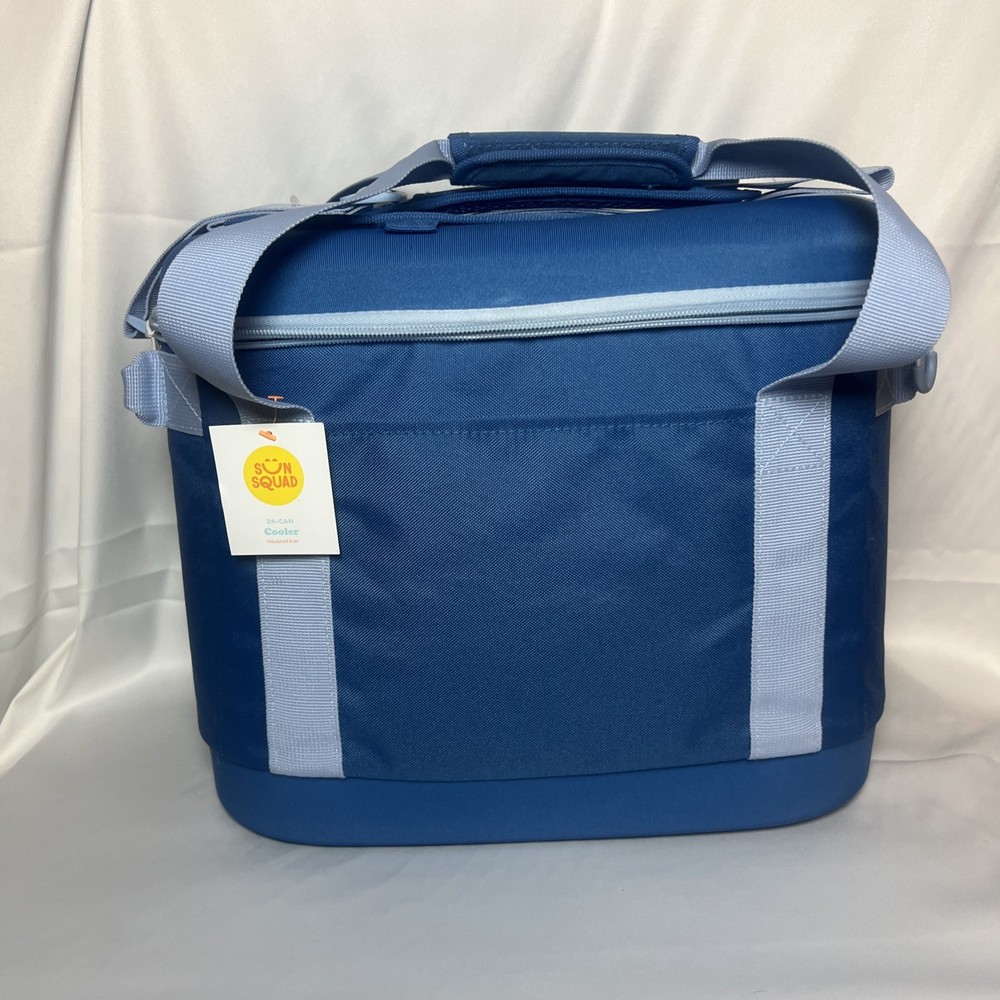 SUN SQUAD™ 24 CANS/20.7QT SOFT SIDED COOLER - BLUE