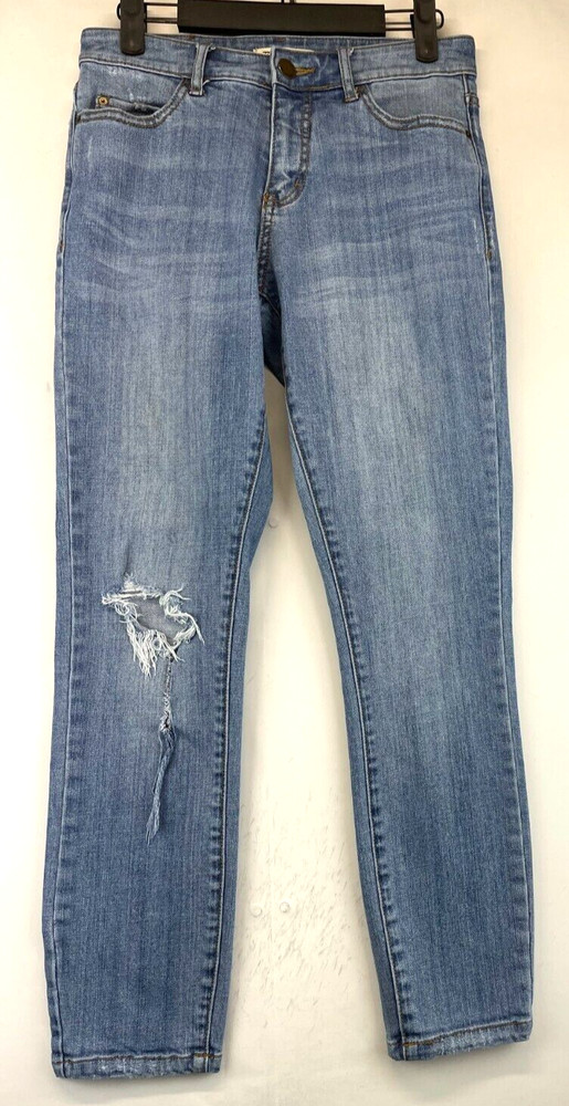Billabong Jeans - Womens Size 26 - Blue - Ankle - Stretch - Distressed (2404)