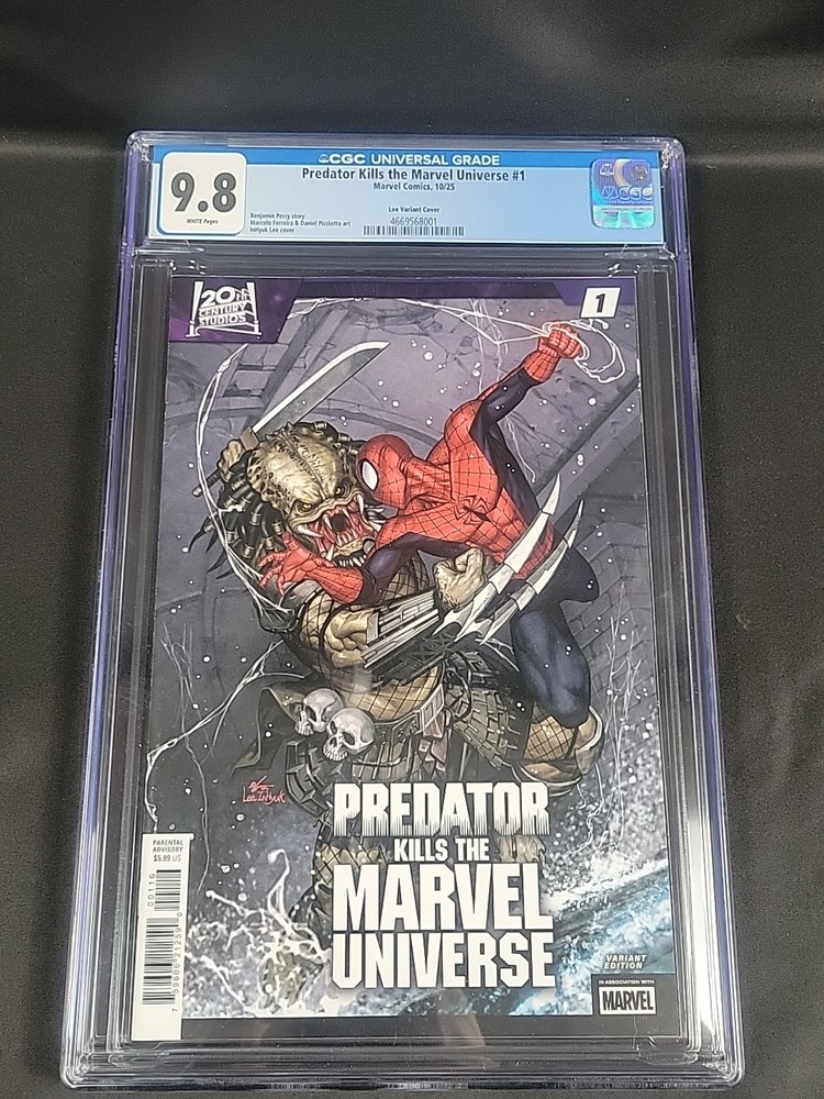 Predator Kills the Marvel Universe #1 (2025) CGC 9.8 - Lee Variant Cover