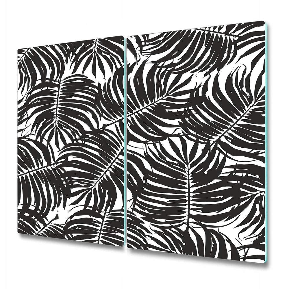 Glass Surface Protector Worktop saver Palms Leaves Watercolour 2x30x52