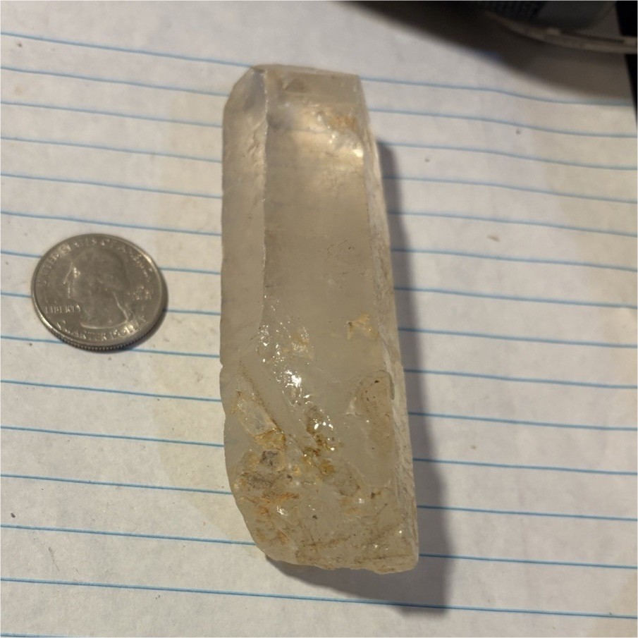 Clear Quartz Crystal Point Specimen Raw Mineral Display Stone for Collection