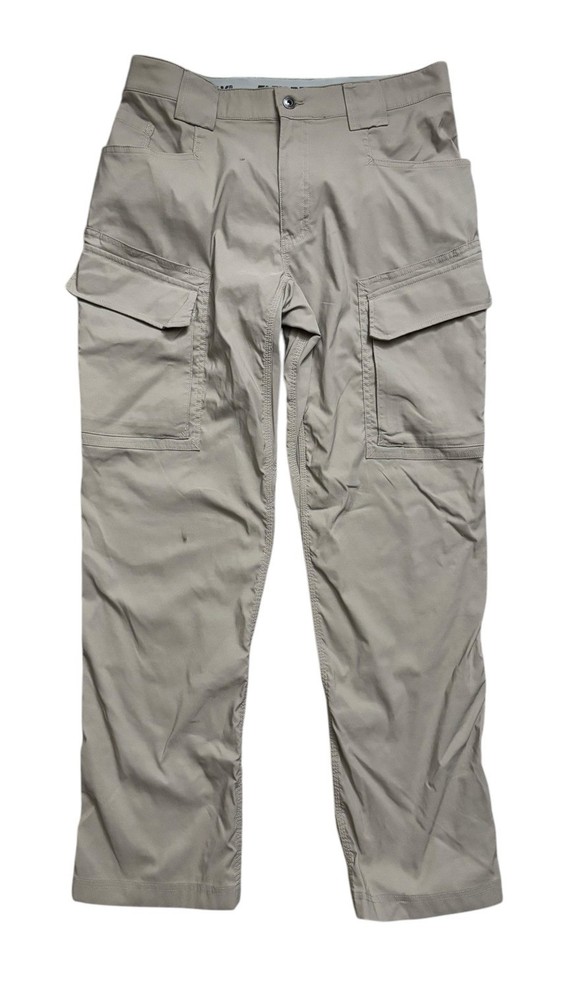 Men's DuluthFlex Dry on the Fly Beige Cargo Pants 34x32 Standard Fit
