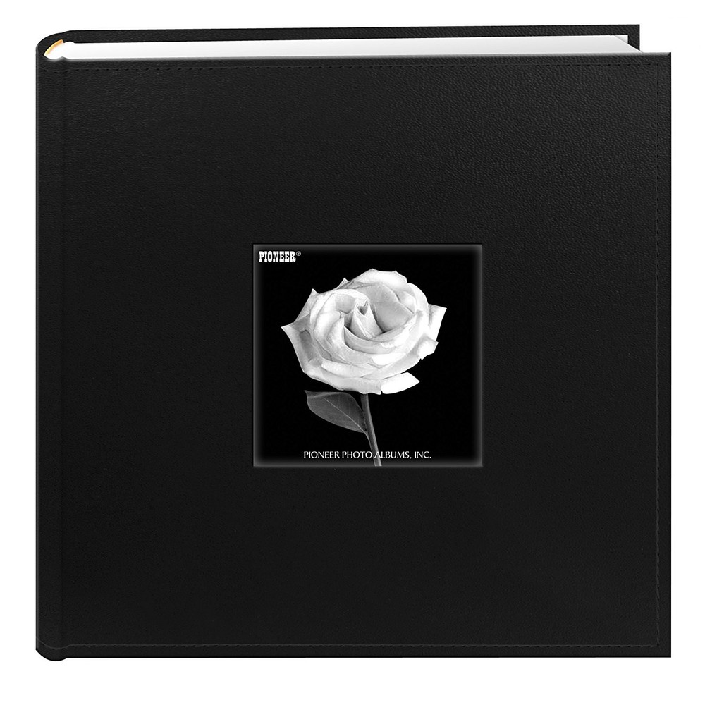 DA-200SF/BLK 200 Pocket Sewn Leatherette Frame Cover Photo Album, 4 by 6-Inch...