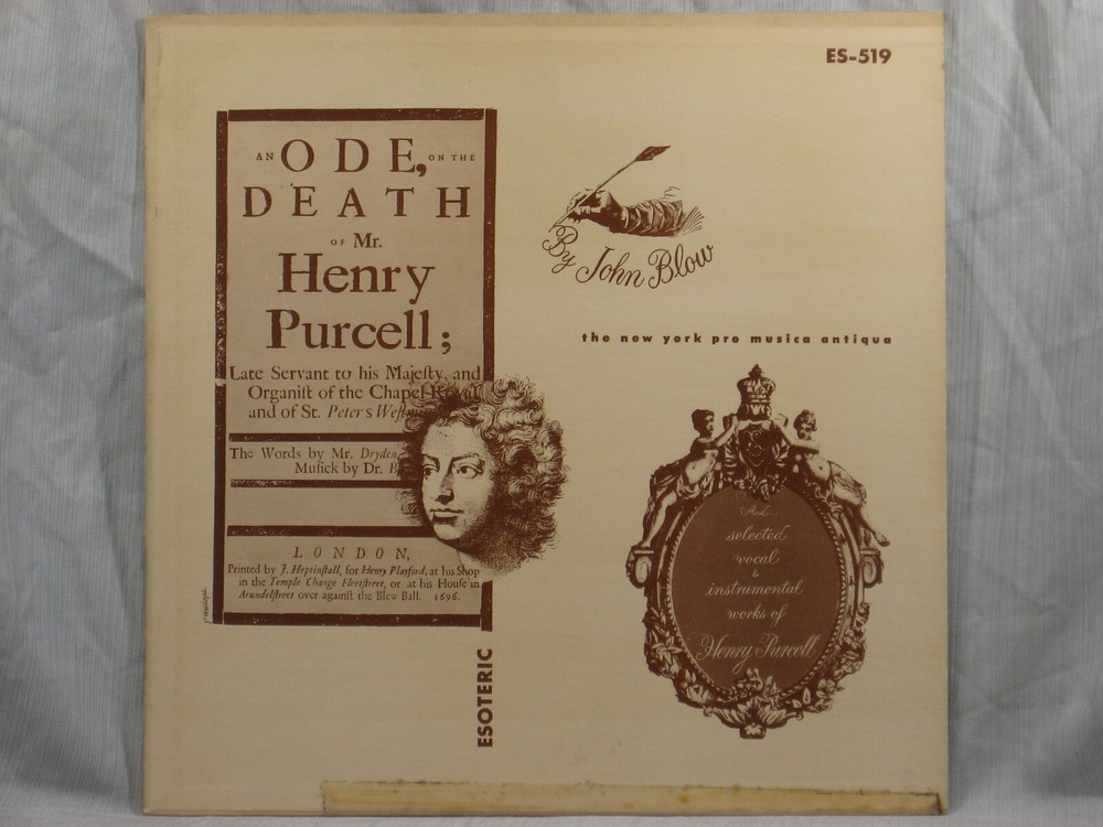 John Blow - Ode on the Death of Mr. Henry Purcell - Pro Musica Antiqua - ES-519