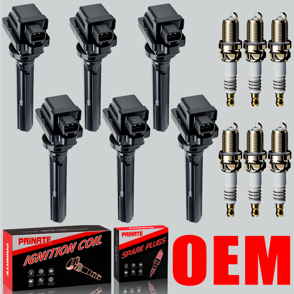 Suzuki Grand Vitara 6X OEM Ignition Coil & Iridium Spark Plug Set UF237