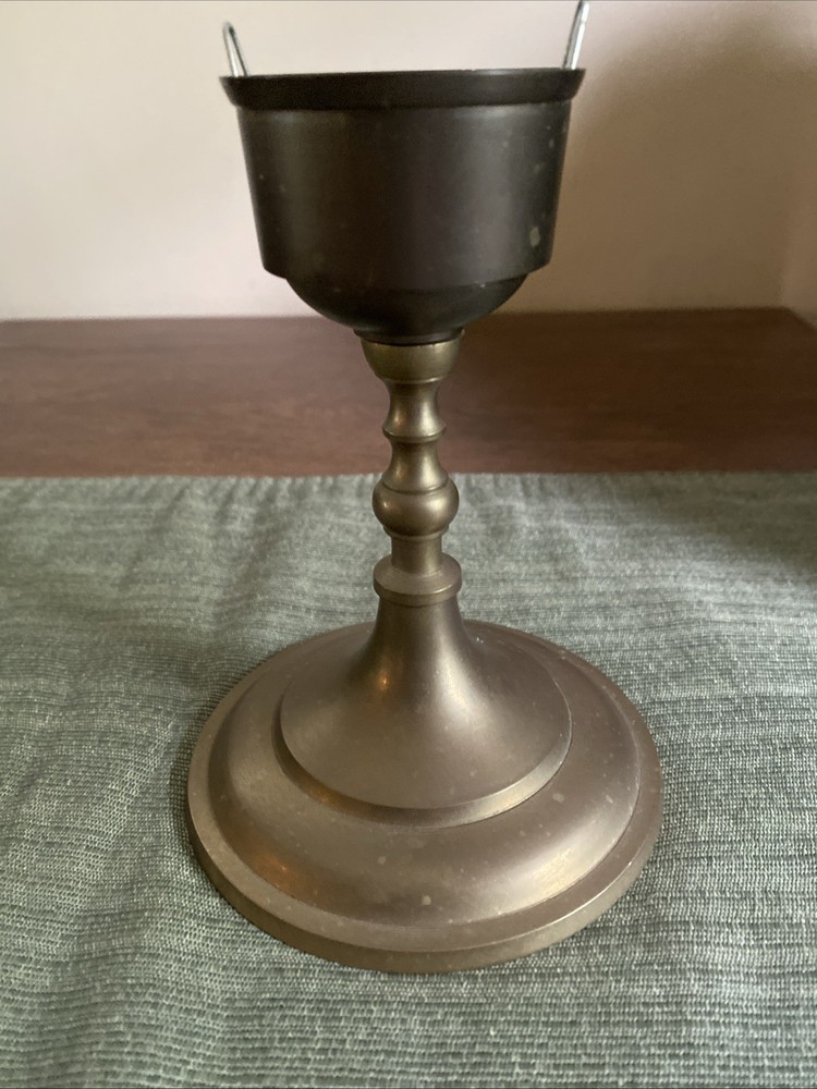 Vintage Solid Brass Candle Holder