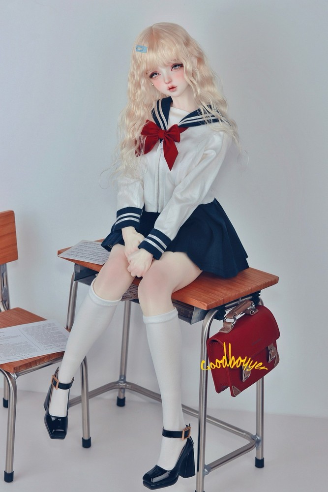 1/3 JK School Uniform Blouse Skirt Bow Socks For SD SID EID BJD Doll