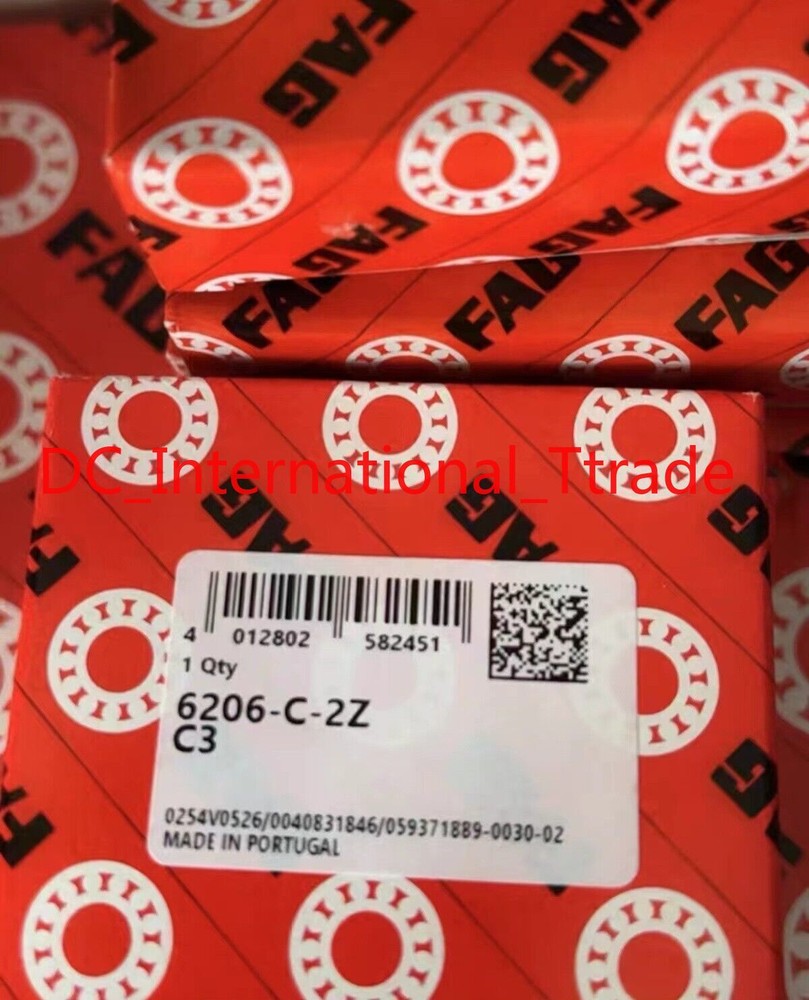NEW FAG 6206-C-2Z-C3 Deep Groove Ball Bearing 1PCS #PA