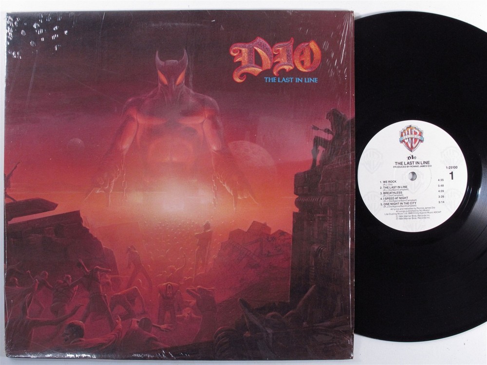 DIO The Last In Line WARNER BROS LP VG+ SHRINK f